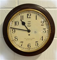 Lot 547 - Smiths 8-day LNER station clock, the dial...