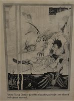 Lot 578 - After Aubrey Beardsley,' How King Arthur saw...