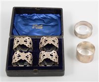 Lot 501 - Set of four Victorian pierced and embossed...