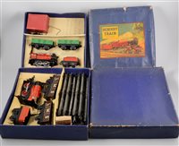 Lot 402 - Hornby O gauge railway sets MO Goods set boxed,...