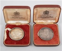 Lot 466 - Spink & Son, two Sir William Churchill silver...