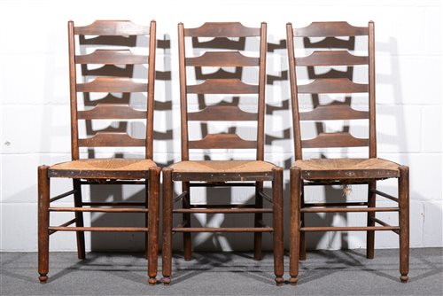 Lot 7 - Pair of Arts & Crafts 'Clissett' chairs, after...