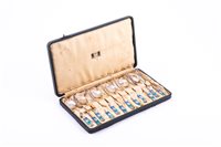 Lot 16 - Archibald Knox for Liberty & Co., a cased set...