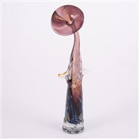 Lot 189 - Dillon Clarke, a studio glass vase, organic...