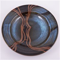 Lot 191 - Derek Emms, a stoneware bowl, with flared rim,...