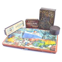 Lot 180 - Collection of vintage tin boxes.