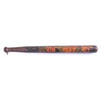 Lot 264 - A William IV truncheon, painted with a crest...