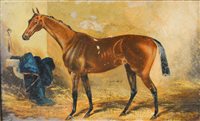 Lot 370 - Follower of James St. Clair, pair of horse...