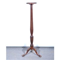 Lot 445 - Mahogany jardiniere stand, Hepplewhite column,...