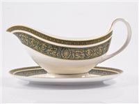 Lot 144 - Coalport part dinner service, gilded outlines,...