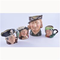 Lot 149 - Royal Doulton character jugs, Robin Hood x 2,...