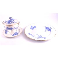 Lot 153 - Wedgwood part dinner service, blue and white...