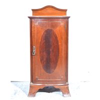 Lot 450 - Victorian mahogany pedestal, bow front, the...