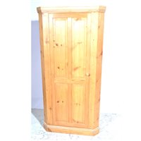 Lot 466 - Modern pine freestanding corner cupboard,...