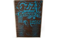 Lot 243 - Ozzy Osbourne original concert gig poster,...