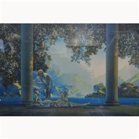 Lot 408 - After Maxfield Parrish, Day Break, colour...