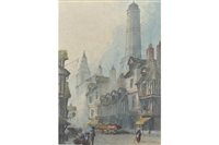 Lot 387 - Paul Braddon, 'Calais - Hotel de Ville and...