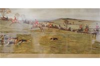 Lot 345 - Cecil Aldin, 'The Belvoir away from Clawson...