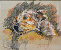 Lot 346 - In the manner of Cecil Aldin, ''Mickey'' dog...