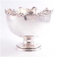 Lot 319 - A silver rose bowl, by Mappin & Webb,...