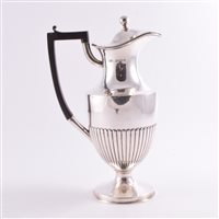 Lot 329 - A silver claret jug, by WGK, London 1904,...