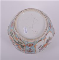 Lot 11 - Chinese porcelain vase, moulded ring mask...