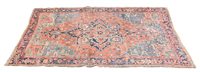 Lot 324 - Hamadan carpet, square form medallion on a...