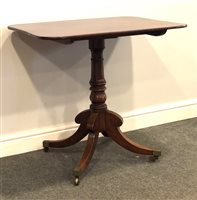 Lot 280 - George IV mahogany pedestal table, rectangular...