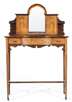 Lot 306 - Victorian rosewood Bonheur-du-Jour, raised...