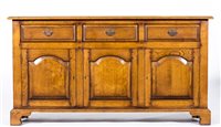 Lot 256 - Oak dresser base, by Haselbech Oak, fitted...