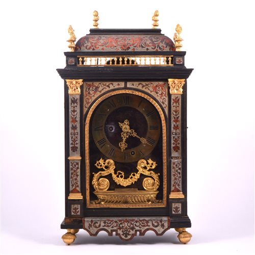 Lot 58 - Louis XIV style Boulle type inlaid mantel...