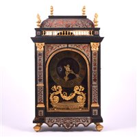 Lot 58 - Louis XIV style Boulle type inlaid mantel...