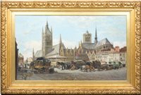 Lot 191 - John Fulleylove, 'Ypres Cloth Hall and Square,...