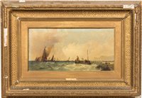 Lot 198 - Alfred Montague, 'Wind on Shore' (off Calais),...