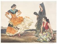 Lot 206 - After Sir William Russell Flint, 'The Dance of...