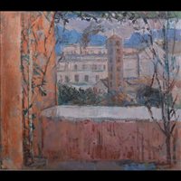 Lot 209 - Joan Souter-Robertson, Trastevere, Rome, oil...