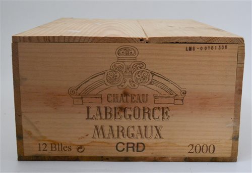 Lot 107 - Ch Labegorce, Margaux, 2000, 12 bottles (cased)
