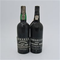 Lot 129 - Fonseca's Vintage Port, 1967 (1 bottle) and...