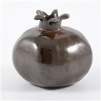 Lot 162 - Chinese stoneware pomegranate shape water...