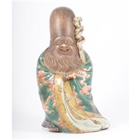 Lot 189 - Chinese stoneware figure of Shou Lao, probably...