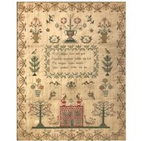 Lot 333 - George IV needlework sampler, Emma Lavinia...