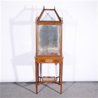 Lot 285 - Late Victorian mahogany and painted display...