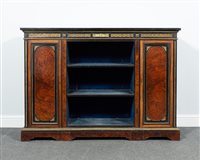 Lot 290 - Victorian yew wood ebonised rosewood and gilt...