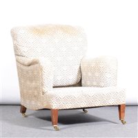 Lot 292 - Edwardian easychair, Howard & Sons Limited, No....