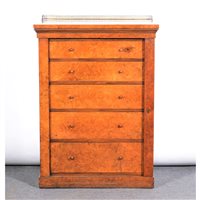 Lot 295A - Victorian figured walnut and walnut wellington...