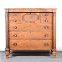 Lot 301 - Victorian Scottish mahogany chest of drawers,...