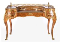 Lot 315 - Louis XV style kingwood and gilt metal desk,...