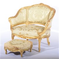 Lot 318 - Louis XV style gilt wood marquise, early 20th...