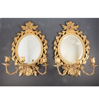 Lot 324 - Pair of Louis Philippe style gilt metal...