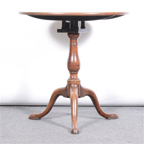 Lot 330 - George III mahogany 'bird cage' pedestal table,...